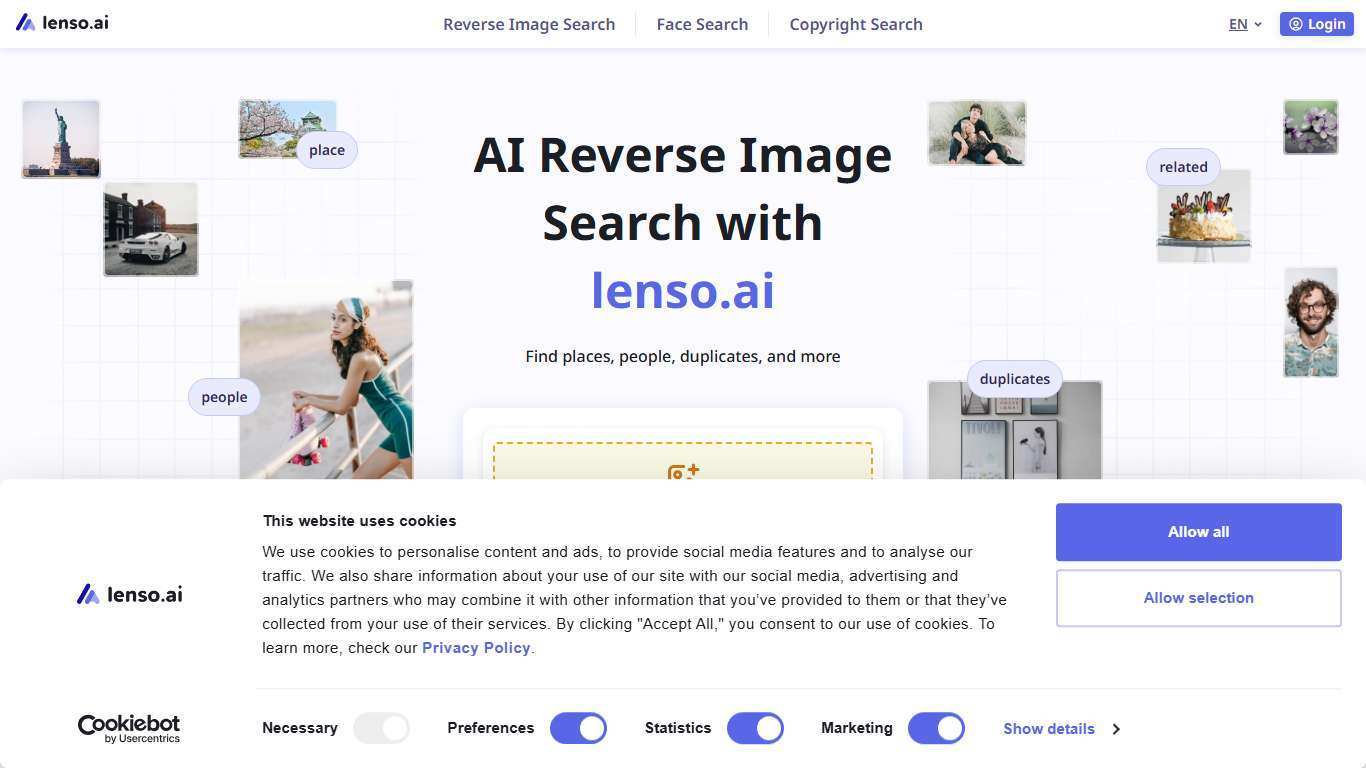Lenso.ai - AI Reverse Image Search with Facial Recognition