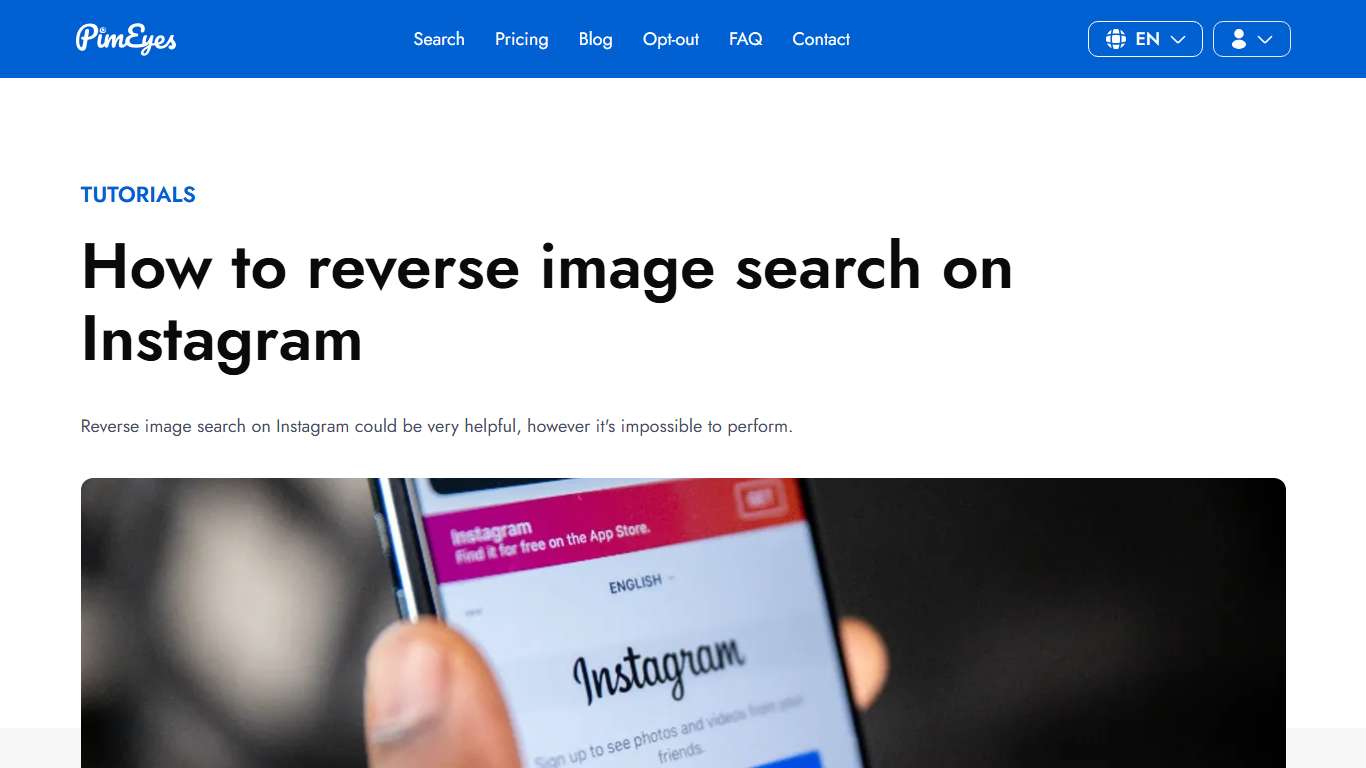 How to reverse image search on Instagram | PimEyes' Blog | PimEyes